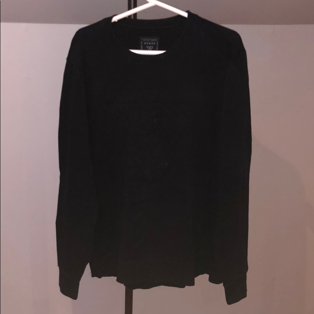 GUESS BLACK SWEATSHIRT CREWNECK